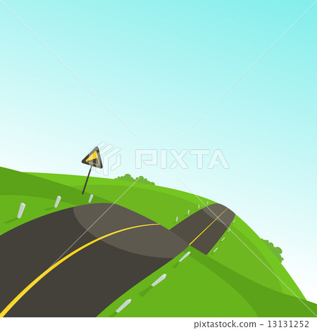 Steep Road - Stock Illustration [13131252] - PIXTA