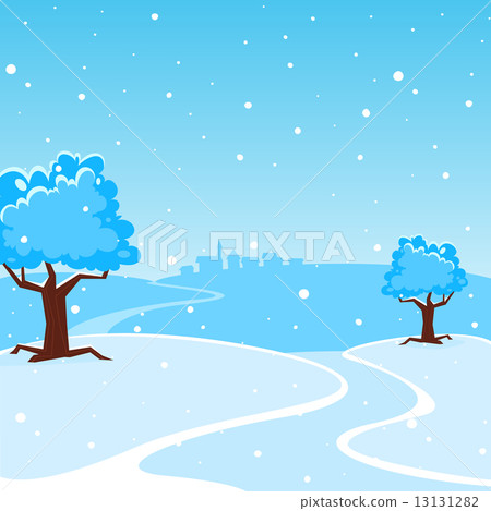 Winter Cartoon Landscape 13131282