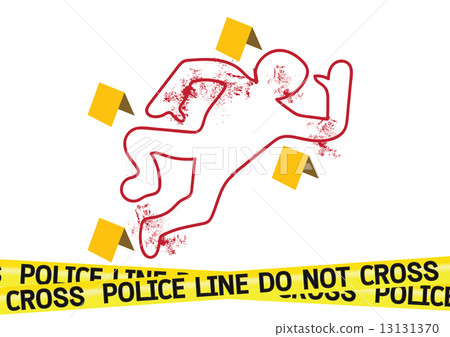 Crime scene danger tapes illustration 13131370