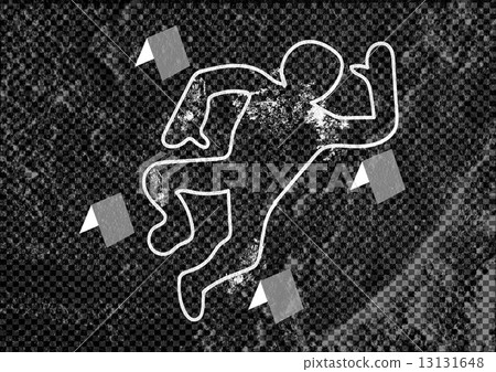 Crime scene danger tapes illustration on wall texture background Crime scene danger tapes illustration on wall texture background 13131648