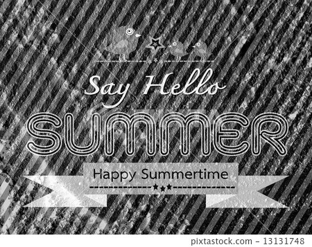 Summer idea design card on Cement wall Background texture Summer idea design card on Cement wall Background texture 13131748