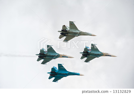 Military air fighters Su-27 13132829
