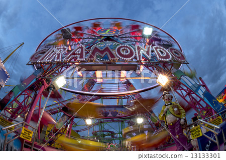 Fun Fair Carnival Luna Park panoramic wheel Fun Fair Carnival Luna Park panoramic wheel 13133301