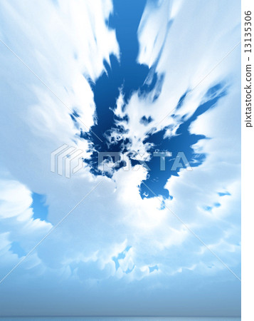 Wind and clouds with the sea 13135306