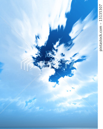 Wind and clouds with the sea 13135307