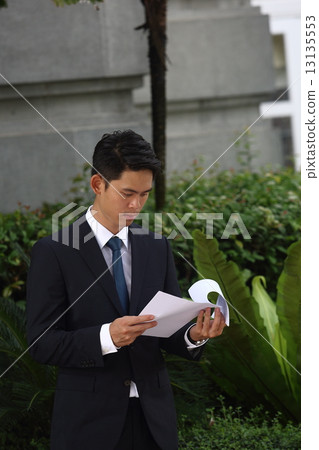 Reading Asian men 13135553