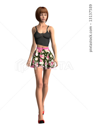 塑造模特的女性 13137589