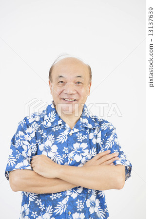 穿Aloha襯衣的老人 13137639