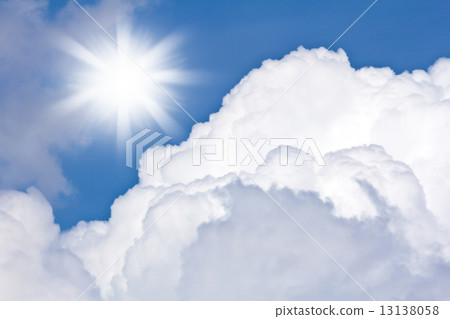 Sky with clouds and sun Sky with clouds and sun 13138058
