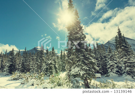 Winter in mountains Winter in mountains 13139146