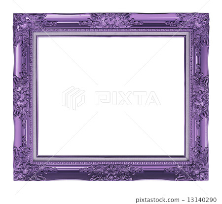 antique frame isolated on white background, clipping path 13140290