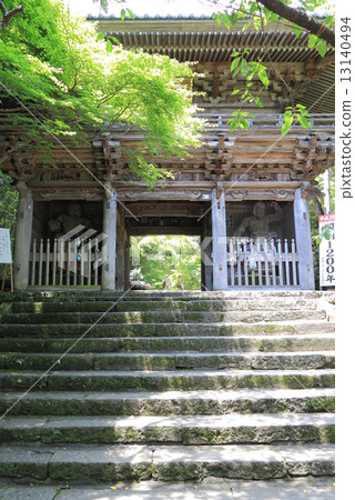 Shikoku Shrine Platform No. 31 Buddhist temple "Mt. Wakayama Takebayashiji" Yammon (Nishio gate) 13140494