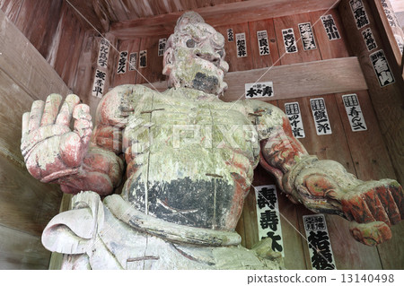 Shikoku Shrine Platform No. 31 Buddhist temple "Wutaiyama Bamboo Temple" Kimono Statue statue of Yamen (Nibaemon) 13140498