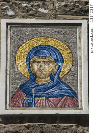 Mosaic fresco, cathedral in Pula, Croatia. Mosaic fresco, cathedral in Pula, Croatia. 13142317