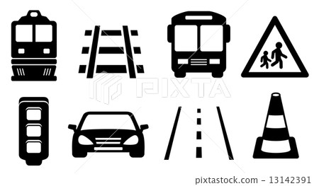 road icons set road icons set 13142391