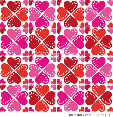 Pattern Of Hearts Seamless Texture 13143104