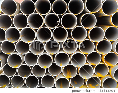 rows of steel pipes close up rows of steel pipes close up 13143804