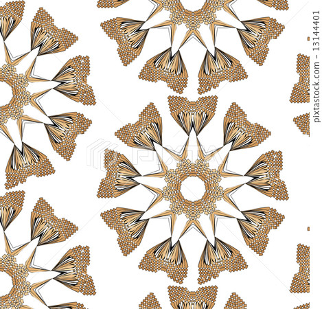 Lace floral ethnic ornament seamless pattern Lace floral ethnic ornament seamless pattern 13144401