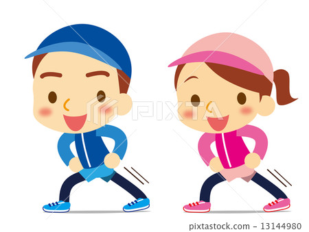 A friendly stretch couple A friendly stretch couple 13144980