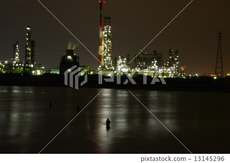 Factory at night 13145296