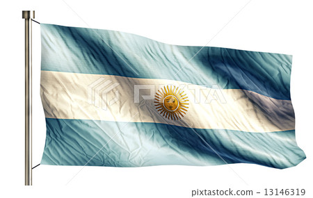 Argentina National Flag Isolated 3D White Background 13146319