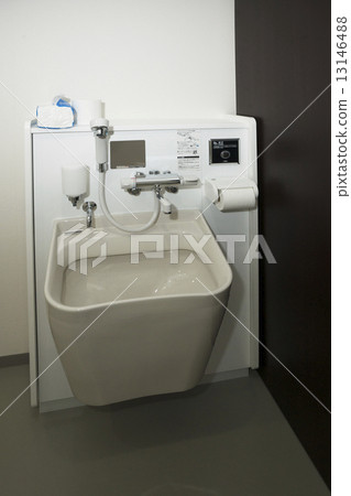 Nursing care facilities Toilet wash basement for disabled people in the room 13146488