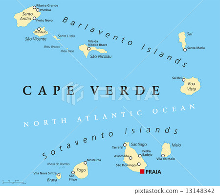 Cape Verde Political Map Cape Verde Political Map 13148342