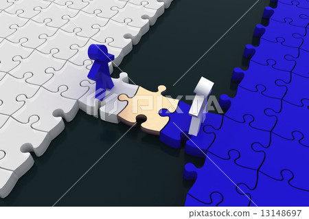conception is business of connections, teamwork and cooperation. 3d illustration 13148697