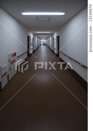 Nursing-care facility room corridor 13149874