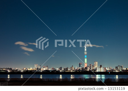 Tokyo Sky Tree special lighting "The three primary colors of light" 13153119