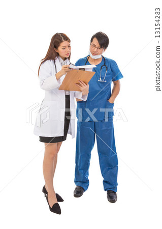 Medical staff talking 8 13154283