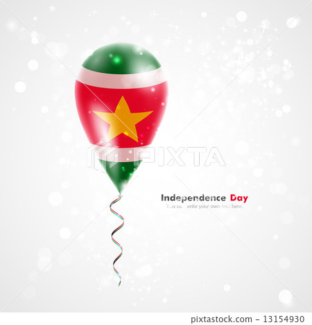 Flag of Suriname on balloon Flag of Suriname on balloon 13154930