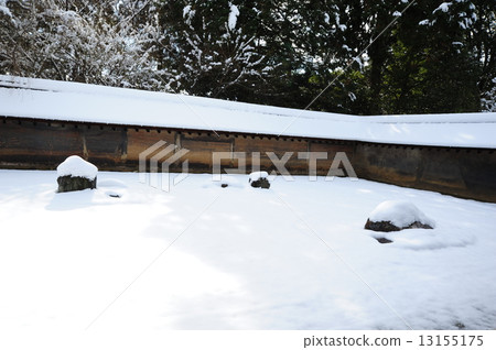 Kyoto Ryoanji Snow Stone Garden Kyoto Ryoanji Snow Stone Garden 13155175