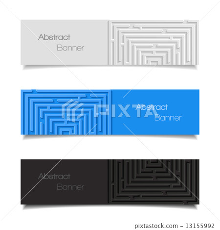 Set of abstract banners. Vector illustration 13155992