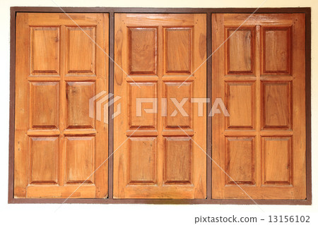 wood carved decorated in window wooden 13156102
