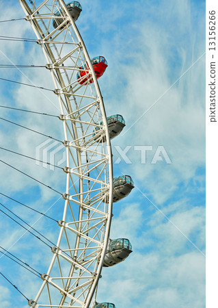 Ferris wheel against a blue sky Ferris wheel against a blue sky 13156266
