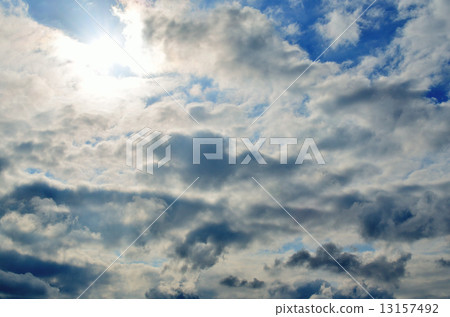 陽光插入雲海 陽光插入雲海 13157492