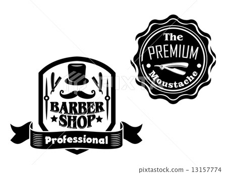 Vintage barber shop banners or labels designs set Vintage barber shop banners or labels designs set 13157774