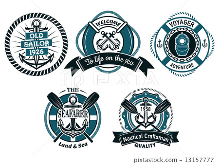 Nautical and marine heraldic emblems Nautical and marine heraldic emblems 13157777