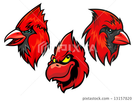 Cardinal Bird Cartoon Mascot Design by VectorTradition