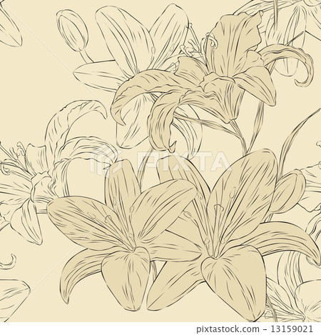 Seamless floral background 13159021
