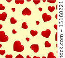 vector pattern background with hearts 13160221