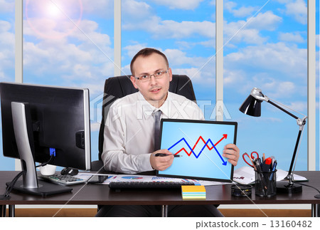 touch pad with graph 13160482