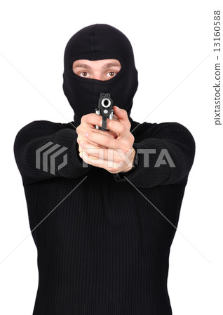 thug with gun 13160588