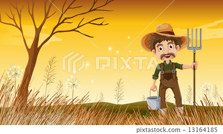 A smiling old gardener 13164185