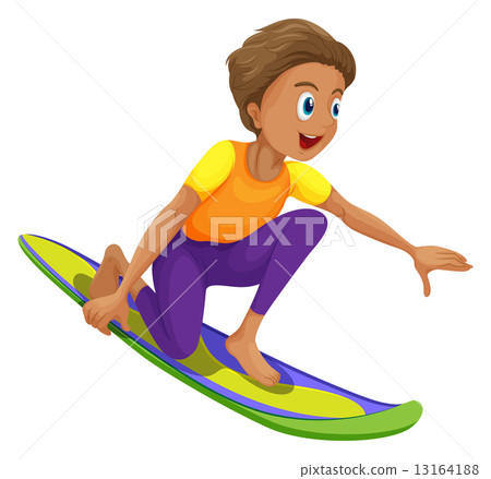 A boy surfing A boy surfing 13164188