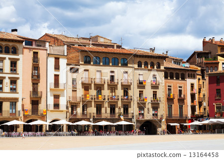 View of Plaza Mayor in Vic 13164458