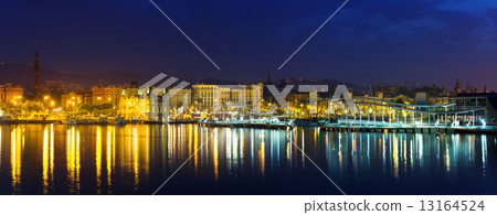 panorama of Barcelona from Port Vell 13164524