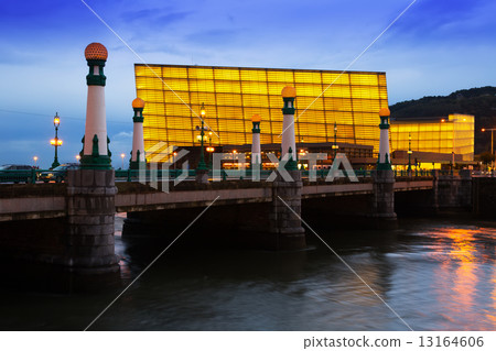 View of Sant Sebastian  in evening 13164606