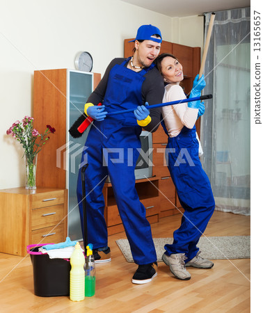 Playful professional cleaners 13165657